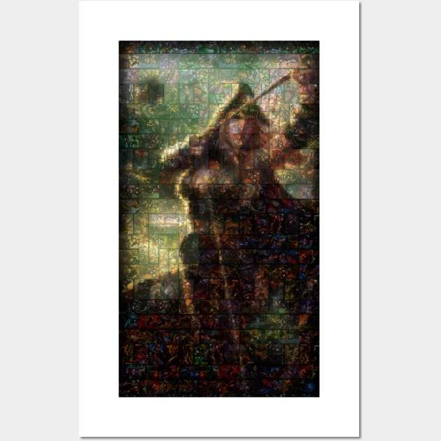 Ashe Mosaic Portrait 3 Wall Art by nowtfancy